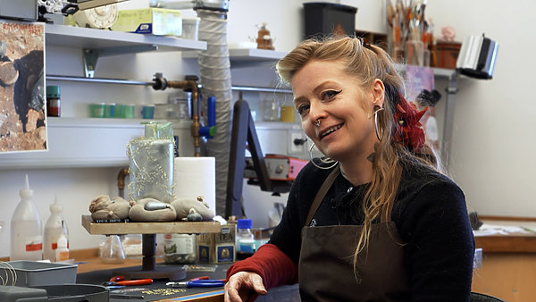 Musée cantonal d'archéologie et d'histoire, laboratoire de conservation et restauration. Production de documentaires et films culturels pour les musées. Noxediem, production audiovisuelle, Sébastien Reichenbach